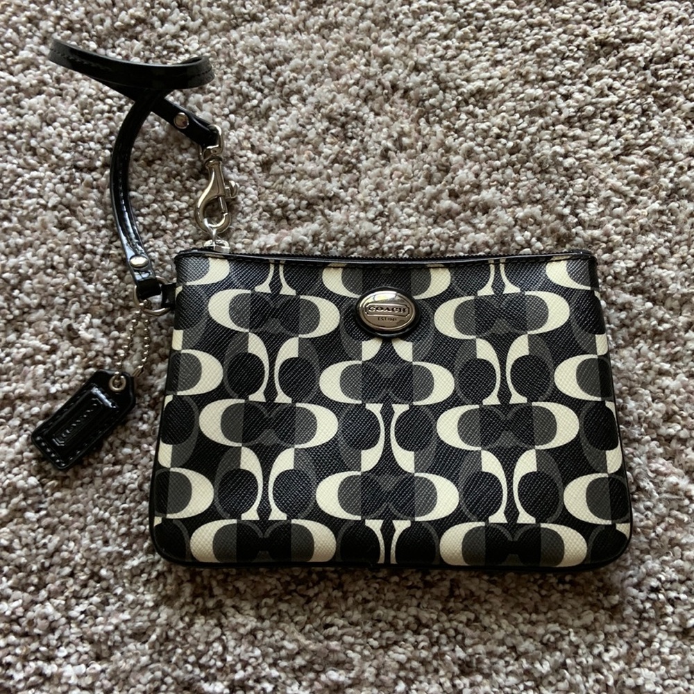 Coach Canvas Wristlet Purse/Wallet